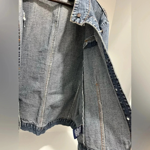 Vintage Havana Jacks Cafe Jean Jacket 100% cotton Womens XL - Picture 6 of 10